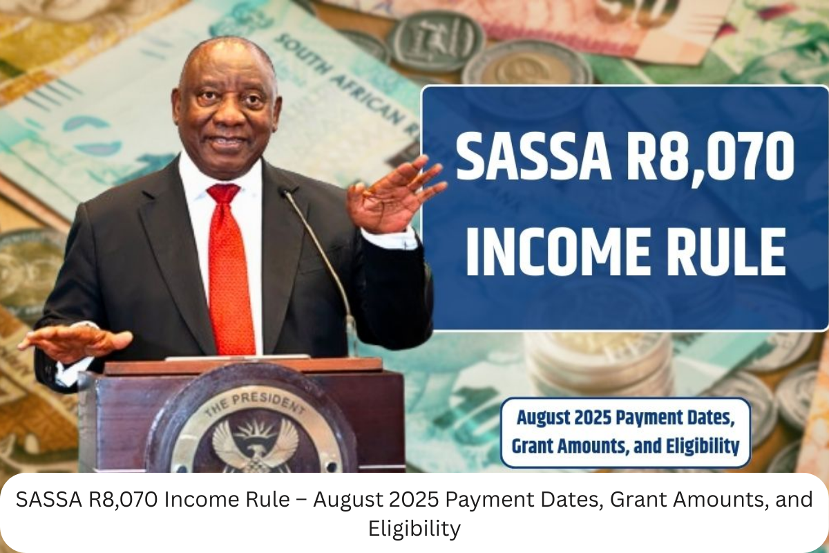 SASSA R8,070 Income Rule